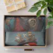 ステームパユニークンカラフルクのオウム 薄葉紙 (ギフト)