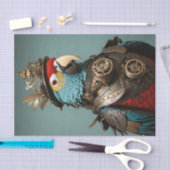 ステームパユニークンカラフルクのオウム 薄葉紙 (クラフト)