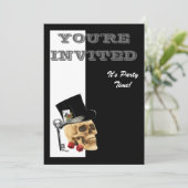 ステームパンクおもしろいゴシックギャンブラースカル 招待状 (スタンド正面)