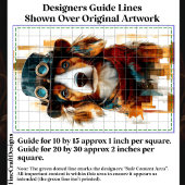 ステームパンクお洒落ドッグイラストレーションDB2デコページ 薄葉紙