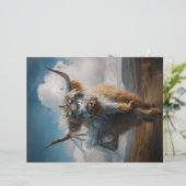 ステームパンクお洒落ハイランドスクラップブック紙 (スタンド正面)