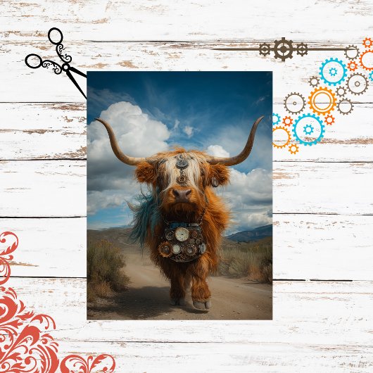 ステームパンクお洒落ハイランドスクラップブック紙