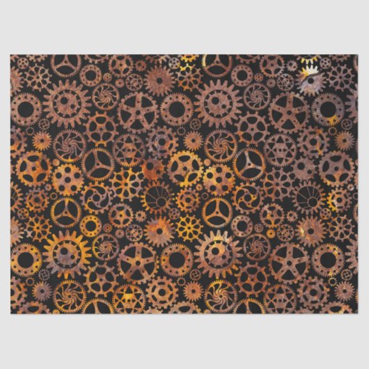 ステームパンクすごいカラフルラスティギア 薄葉紙 (正面)