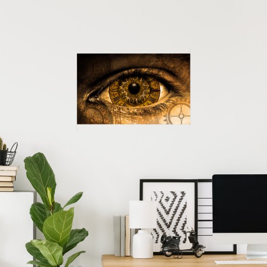 ステームパンクアイギアヴィンテージ ポスター (ホームオフィス)