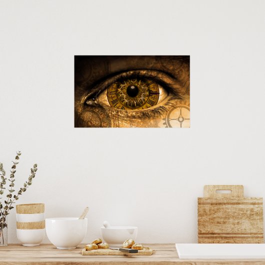 ステームパンクアイギアヴィンテージ ポスター (キッチン)