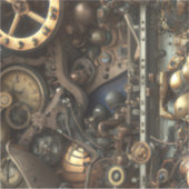 ステームパンクアートビニールステッカー シール (正面)