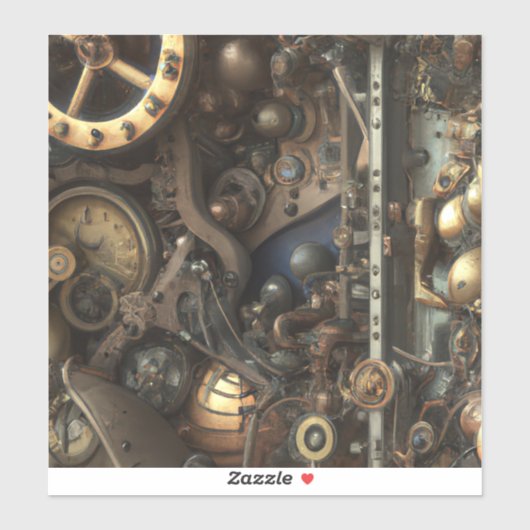 ステームパンクアートビニールステッカー シール (シート)