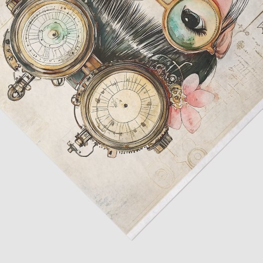 ステームパンクウォーターカラーアジア女子BH9デカップージ 薄葉紙 (詳細)