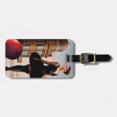 ステームパンクウォーターカラーバレリナバックパック ラゲッジタグ (正面横)