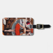 ステームパンクウォーターカラーバレリナバックパック ラゲッジタグ (正面横)