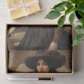 ステームパンクウーマンポートレートアート 薄葉紙 (ギフト)