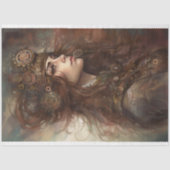 ステームパンクウーマン1デコページ紙 薄葉紙 (正面)