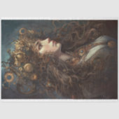 ステームパンクウーマン3デコページ紙 薄葉紙 (正面)