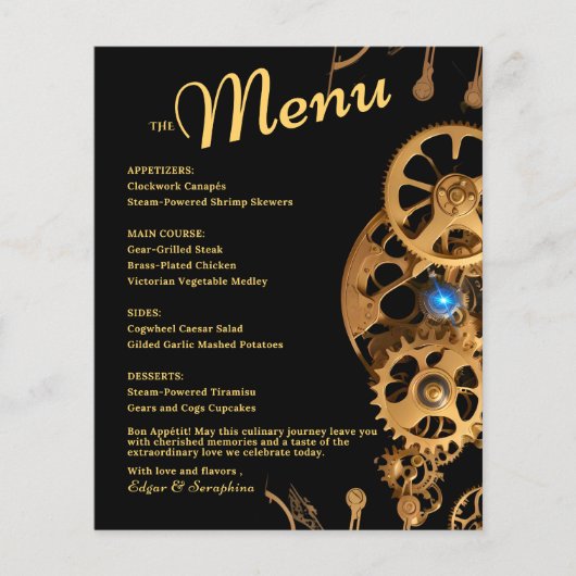 ステームパンクエストラビアンザ金ゴールドヴィンテージウェディング (正面)