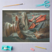 ステームパンクエレガントレディーデコページ 薄葉紙 (クラフト)