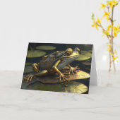 ステームパンクカエル | Gothic Art カード (黄色い花)