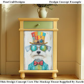 ステームパンクカラフルシュナウツァードッグDE6デコページ 薄葉紙