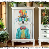 ステームパンクカラフルシュナウツァードッグDE6デコページ 薄葉紙