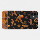 ステームパンクカラフルラスティギアアンドカラスカスタム Case-Mate iPhoneケース (裏面(横))