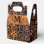 ステームパンクカラフルラスティギアモノグラムゲーブル フェイバーボックス (オープン)