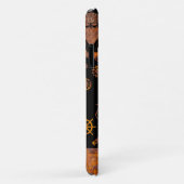 ステームパンクカラフルラスティ球揚げ名前をカスタムする Case-Mate iPhoneケース (裏面/右)