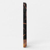 ステームパンクカラフルラスティ球揚げ名前をカスタムする Case-Mate iPhoneケース (裏面/左)