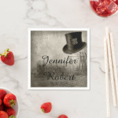 ステームパンクカーニバルトップ結婚ハットズナプキン スタンダードカクテルナプキン (インサイチュ)