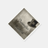 ステームパンクカーニバルトップ結婚ハットズナプキン スタンダードカクテルナプキン (角)