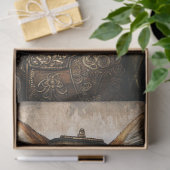 ステームパンクキツネ1デクページティッシュペーパー 薄葉紙 (ギフト)