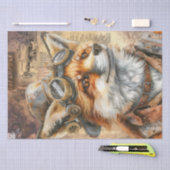 ステームパンクキツネ 薄葉紙 (クラフト)