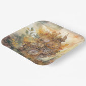 ステームパンクギアタワー紙プレート ペーパープレート (傾斜あり)