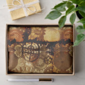 ステームパンクギアデクページティッシュペーパー 薄葉紙 (ギフト)