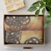 ステームパンクギア産業ヴィンテージラステッド 薄葉紙 (ギフト)