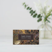 ステームパンクギア産業建築整備士 名刺 (スタンド正面)