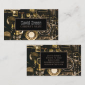 ステームパンクギア産業請負業者整備士 名刺 (正面/裏面)