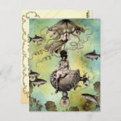 ステームパンククラゲ ポストカード (正面/裏面)