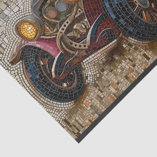 ステームパンククラシックカームッセリンフェイクモザイク027 薄葉紙 (詳細)