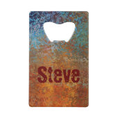 ステームパンクグランジバーディグリス クレジットカード栓抜き (正面)