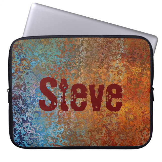 ステームパンクグランジバーディグリス ラップトップスリーブ (正面)