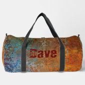 ステームパンクグランジ・バーディグリパーソナライズされたス・ラスティ ダッフルバッグ (正面)