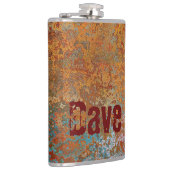 ステームパンクグランジ・バーディグリパーソナライズされたス・ラスティ フラスク (右)