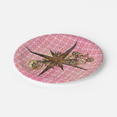 ステームパンクコンパススター紙プレート ペーパープレート (アングル)