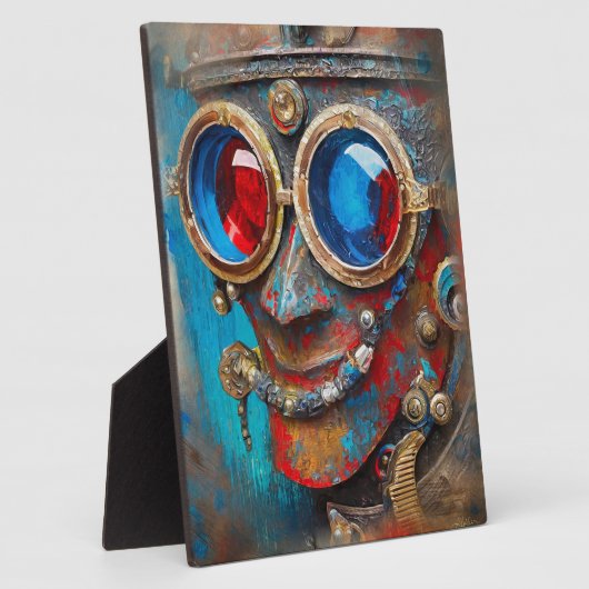 ステームパンクザティンマンポートレート フォトプラーク (側面)