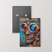 ステームパンクザティンマンポートレート 缶バッジ (正面/裏面)