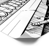 ステームパンクシティカラーリングポスター ポスター (角)