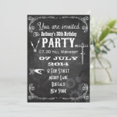 ステームパンクシャルボードバースデーパーティー 招待状 (スタンド正面)