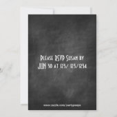 ステームパンクシャルボードバースデーパーティー 招待状 (裏面)