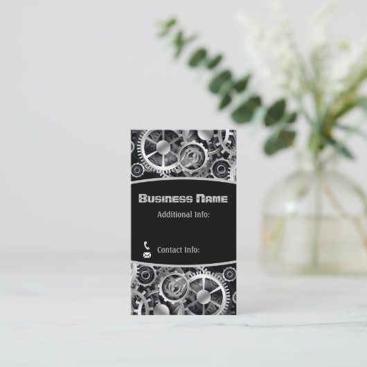 ステームパンクシルバーギア4 名刺 (スタンド正面)