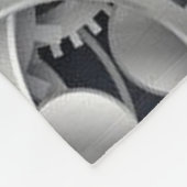 ステームパンクシルバーギア フリースブランケット (角)