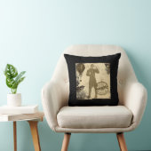 ステームパンクジェントンコラージュ装飾用クッション クッション (椅子)